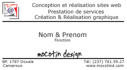 carte de visite 1 & 2